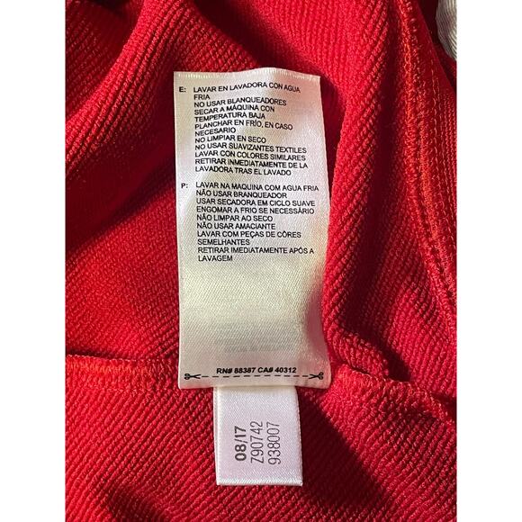 2017 Adidas Golf Climalite Red Athletic Pullover 1/4 Zip Sweatshirt Mens Size XL - Picture 7 of 9